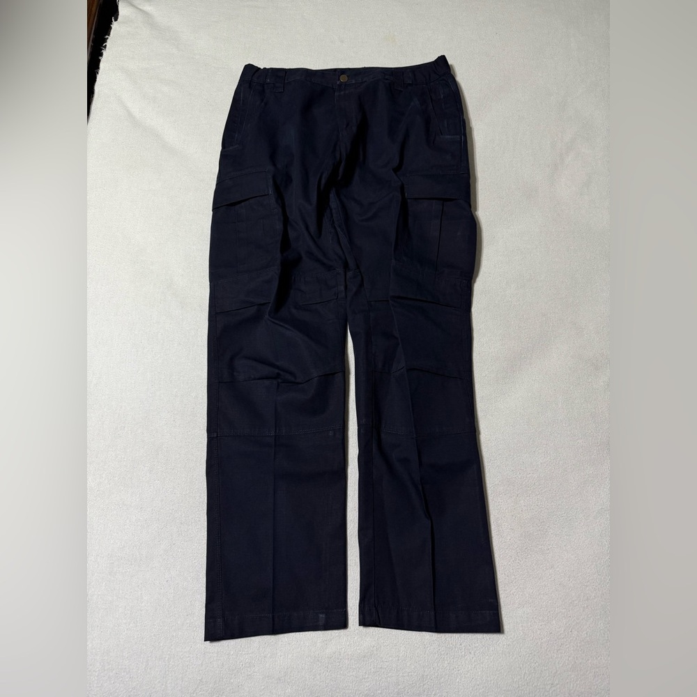 Vertx Pants Mens 33x32 Navy Phantom‎ OPS Tactical Cargo Double Knee Hiking Trail